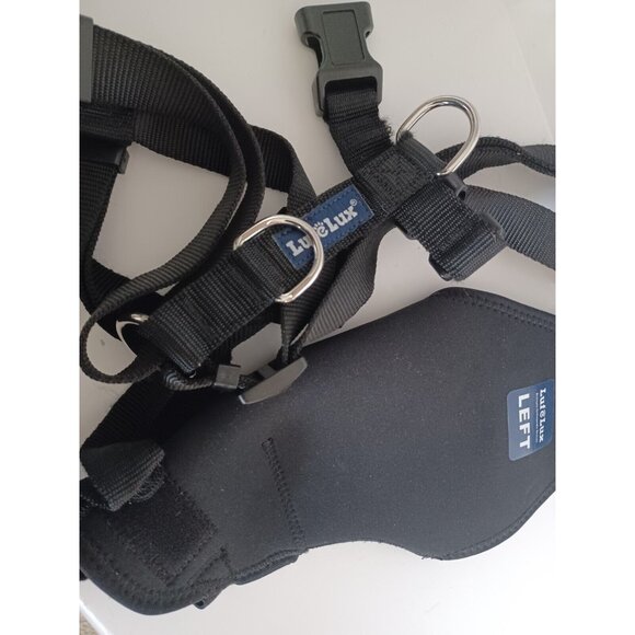 LufeLux Dog Knee Brace with Harness and Connection Belt Large Black -Left Leg - Picture 3 of 13